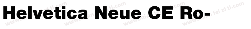 Helvetica Neue CE Ro字体转换